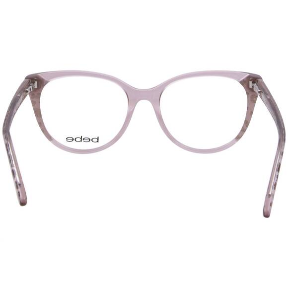 NEW BEBE women\'s bb5208 full rim cat eye eyeglasses in topaz animal / crystal pe